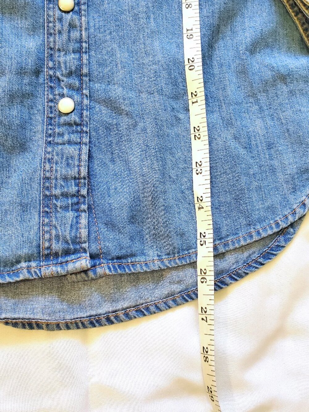 Denim Button-up Top - Picture 9 of 12